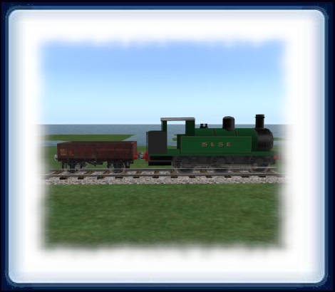 Steam engine and wagon