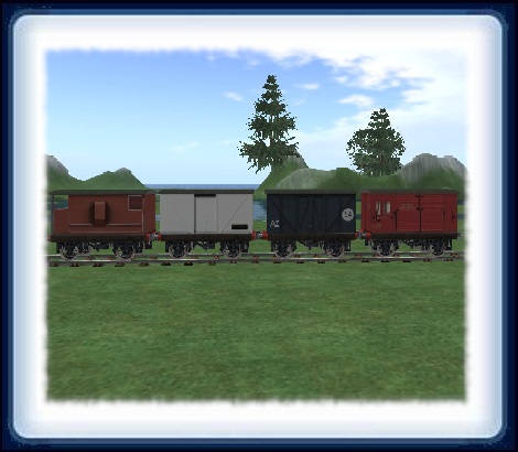 Closed rolling stock wagons.